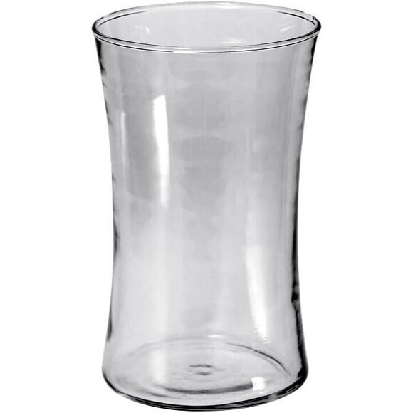 6" Tall Napco Clear Glass Vase  New with Tag 3-3/4" Wide - Picture 1 of 5
